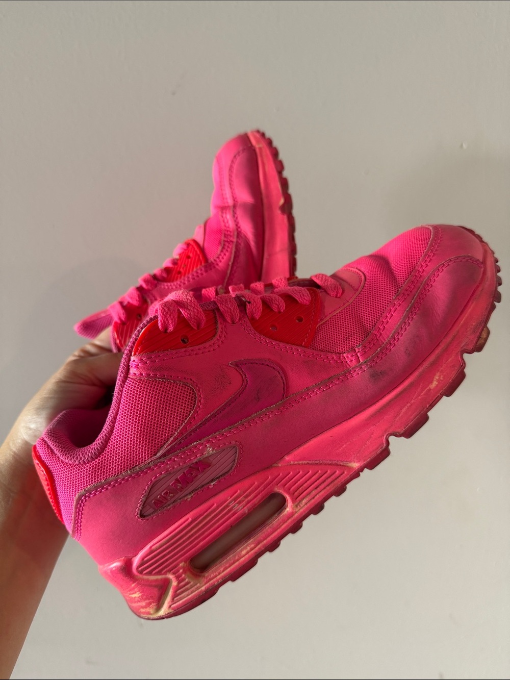 Nike Air Max Hot Pink Athletic Sneakers